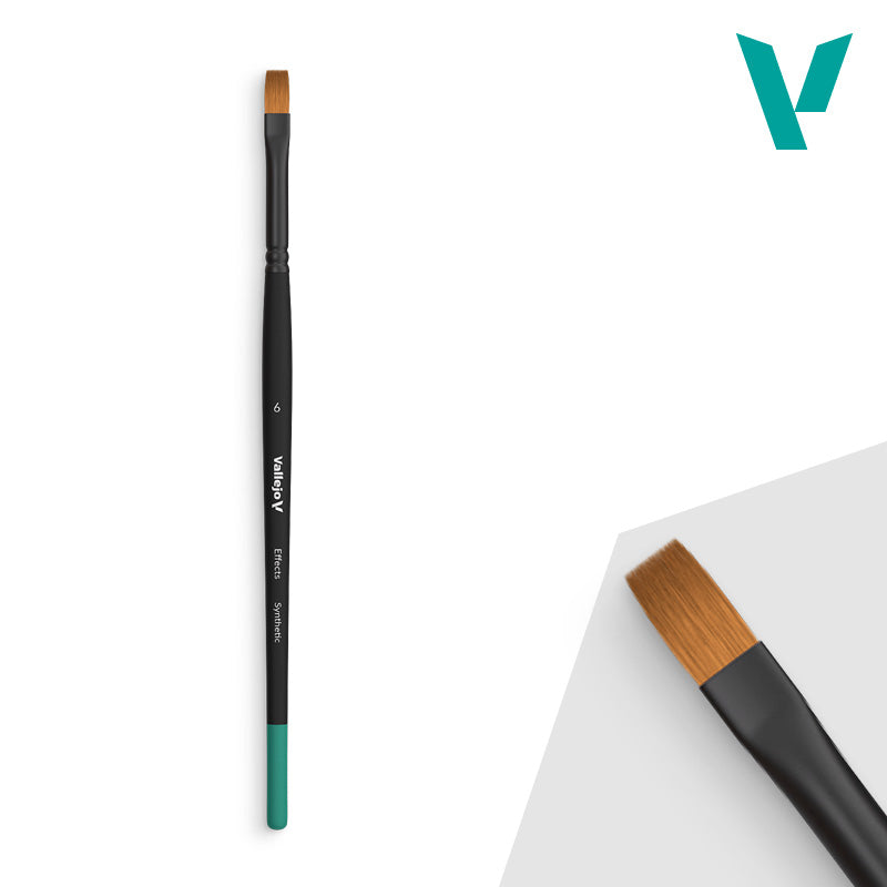 Effects - Size 6 Brush - Synthetic Flat - Vallejo