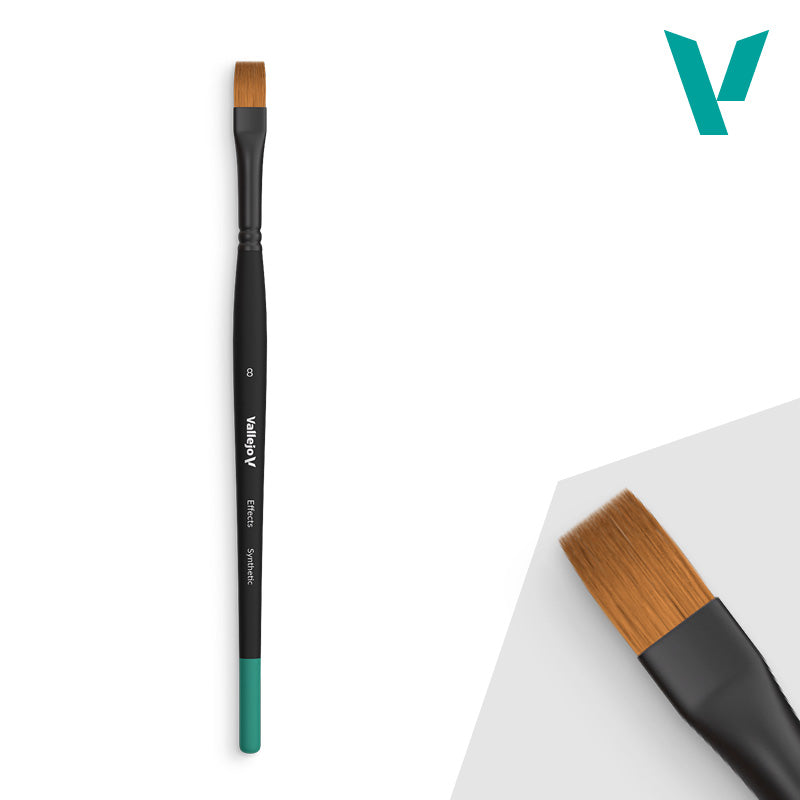 Effects - Size 8 Brush - Synthetic Flat - Vallejo