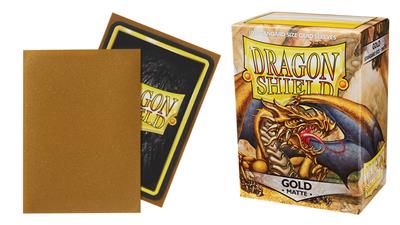 Dragon Shield 100 Matte Sleeves - Gold