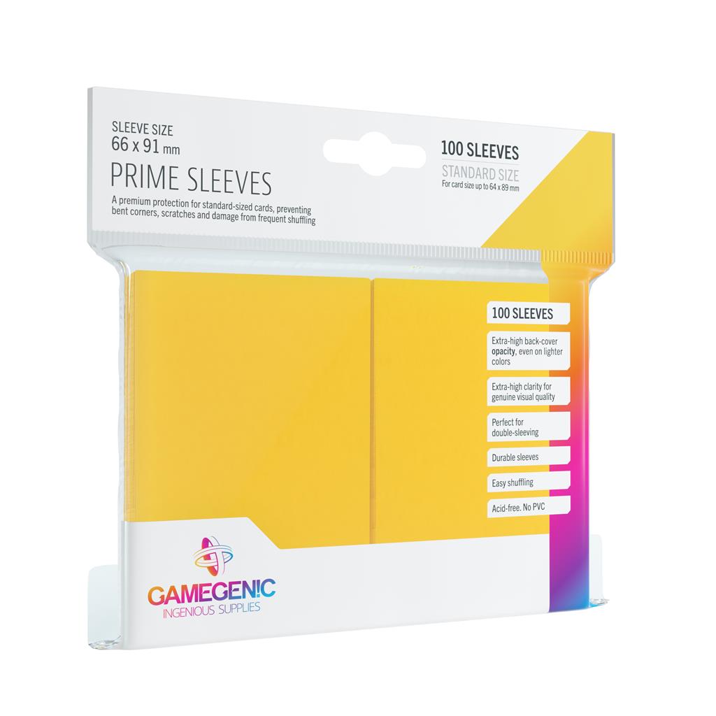 GameGenic - Prime Sleeves Yellow (100 sleeves)