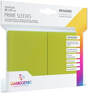 GameGenic - Matte Prime Sleeves Lime (100 Sleeves)