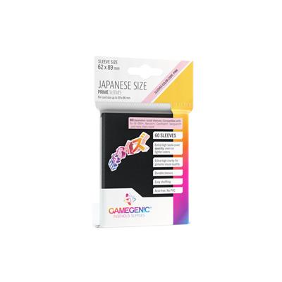 GameGenic - Prime Japanese Sized Sleeves: Black (60 sleeves)