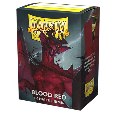 Dragon Shield 100 Matte Sleeves - Blood Red