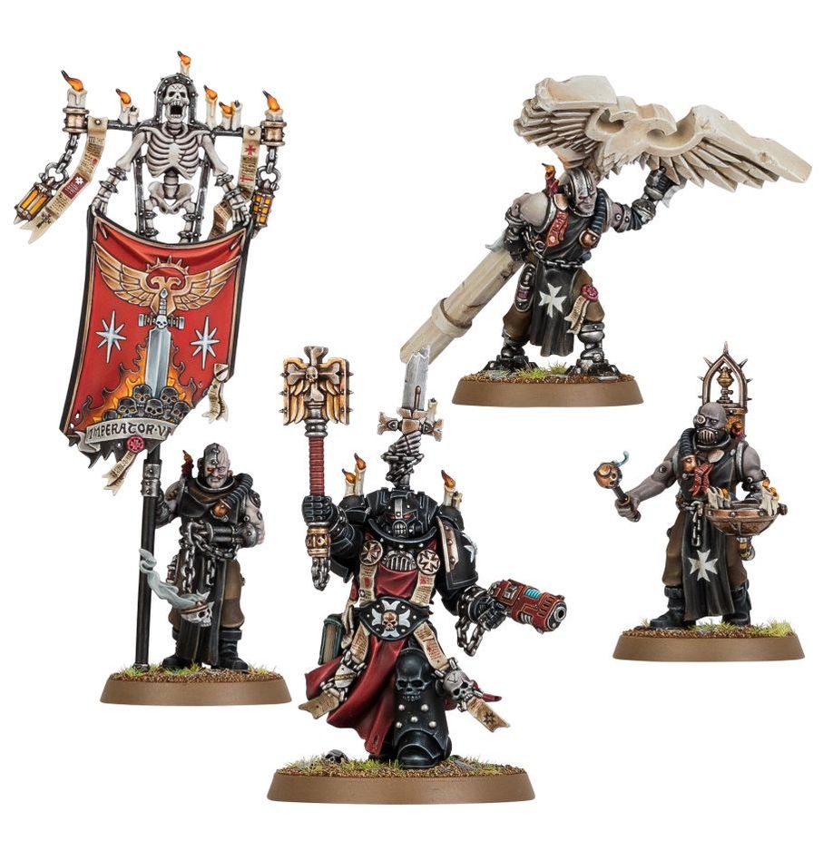 Chaplain Grimaldus & Retinue - Black Templar - Warhammer 40k