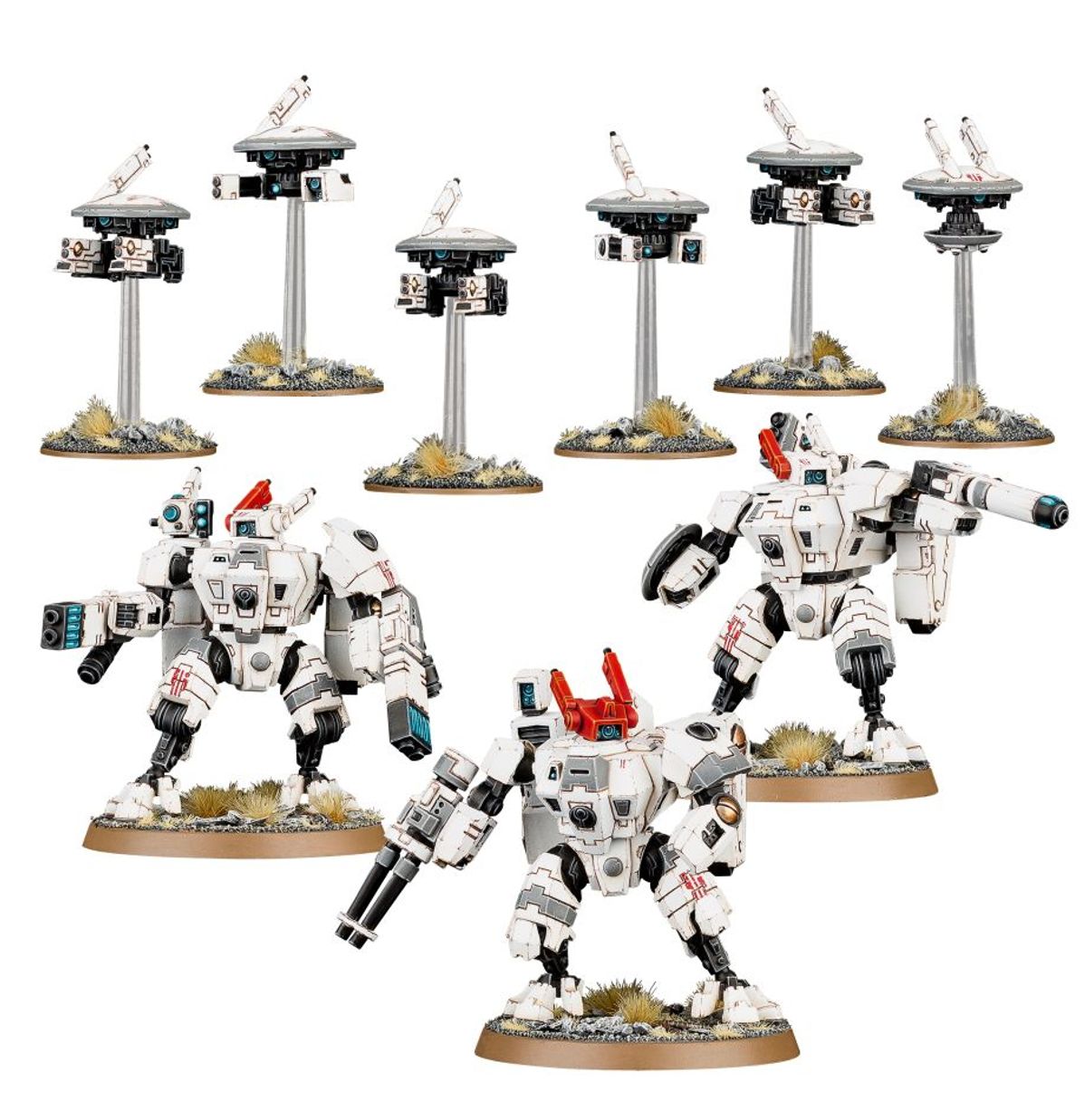 Warhammer 40k - Tau Empire: XV8 Crisis Battlesuit Team