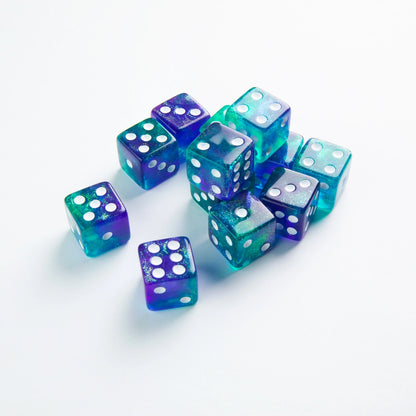 Gamegenic - Galaxy Series - Neptune - D6 Dice Set 16 mm (12 pcs)