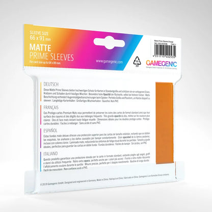 GameGenic - Matte Prime Sleeves Orange (100 Sleeves)