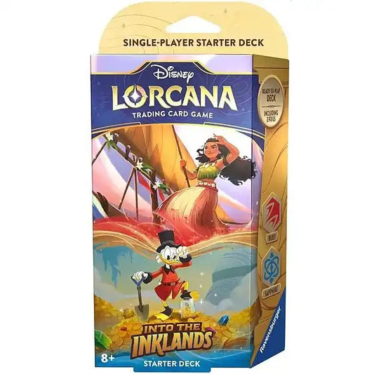 Moana & Scrooge McDuck (Ruby/Sapphire) - Into the Inklands Starter deck - Disney Lorcana