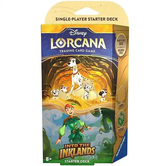 Pongo & Peter Pan (Amber/Emerald) - Into the Inklands Starter deck - Disney Lorcana