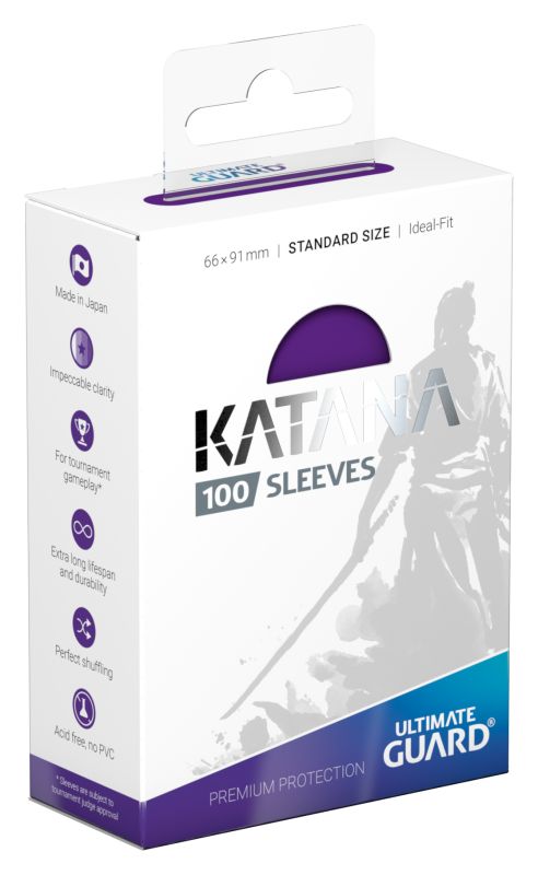 Ultimate Guard 100 Ideal-Fit Katana Sleeves - Purple