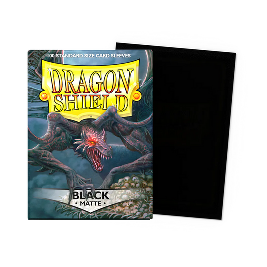 Dragon Shield 100 Matte Sleeves - Black