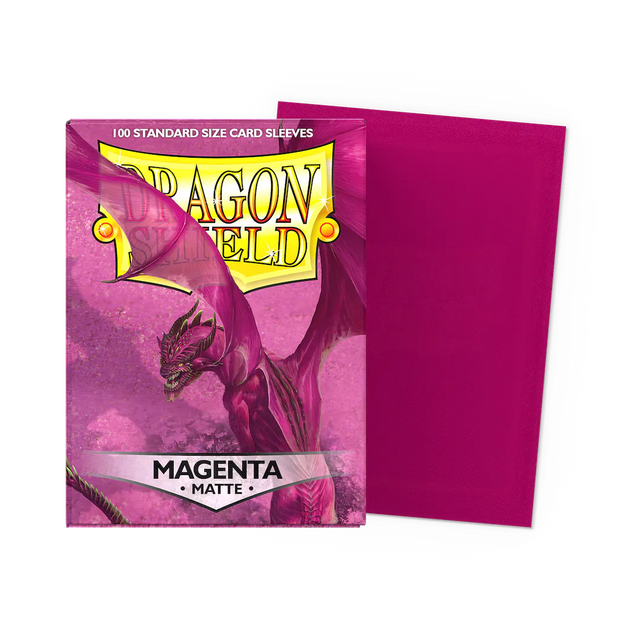 Dragon Shield 100 Matte Sleeves - Magenta