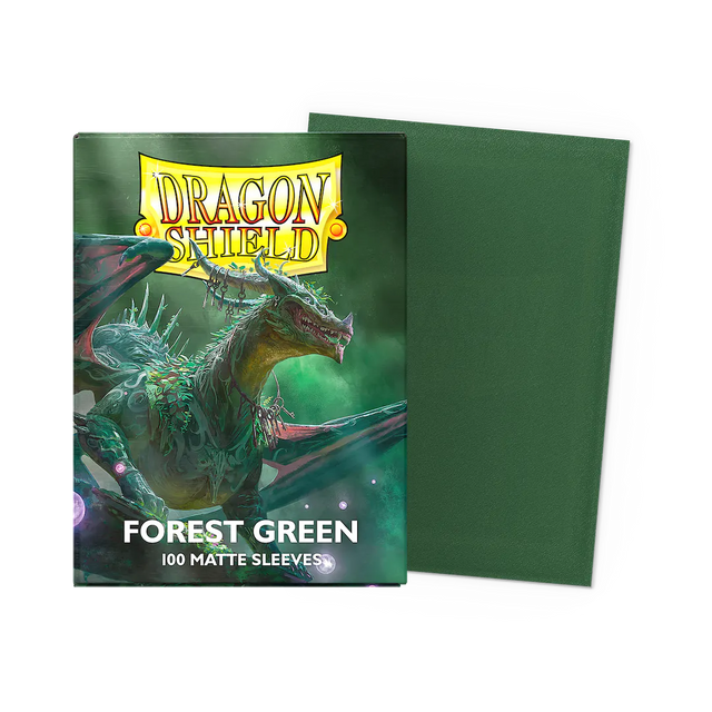 Dragon Shield 100 Matte Sleeves - Forest Green