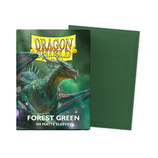 Dragon Shield 100 Matte Sleeves - Forest Green