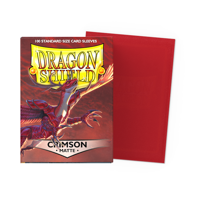 Dragon Shield 100 Matte Sleeves - Crimson