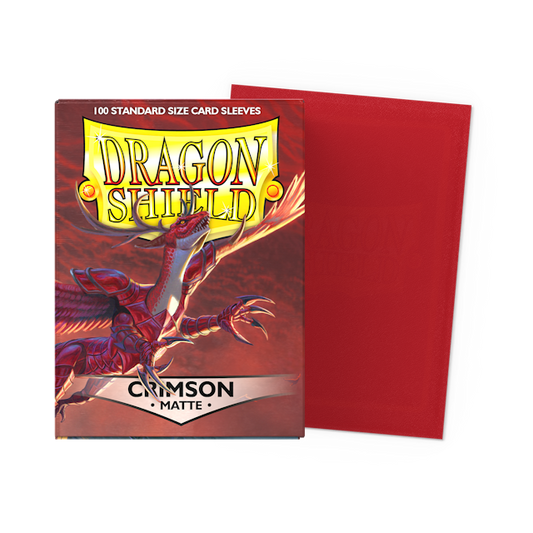 Dragon Shield 100 Matte Sleeves - Crimson