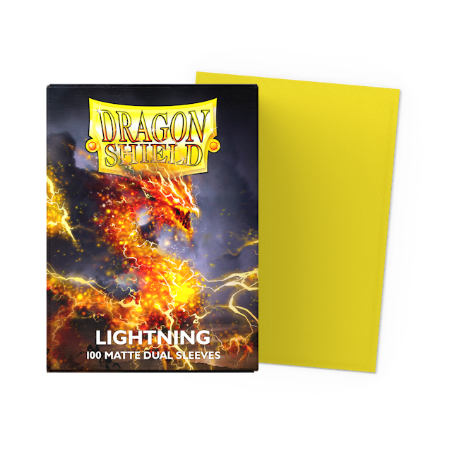 Dragon Shield 100 Matte Dual Sleeves - Lightning