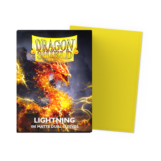 Dragon Shield 100 Matte Dual Sleeves - Lightning