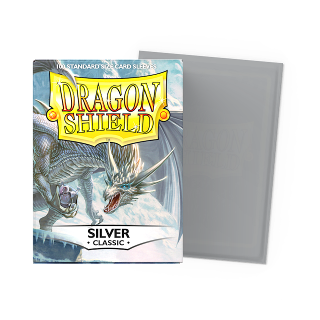 Dragon Shield 100 Classic Sleeves - Silver