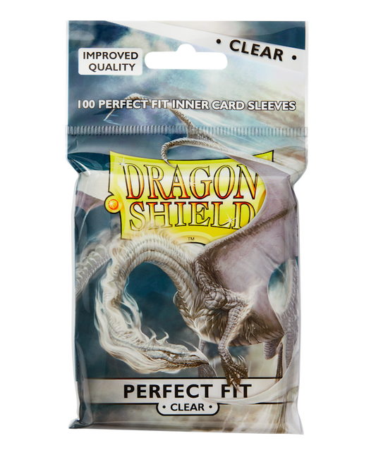 Dragon Shield 100 Perfect Fit Toploaders - Clear