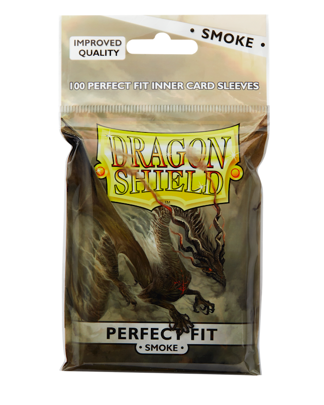 Dragon Shield 100 Perfect Fit Toploaders - Smoke