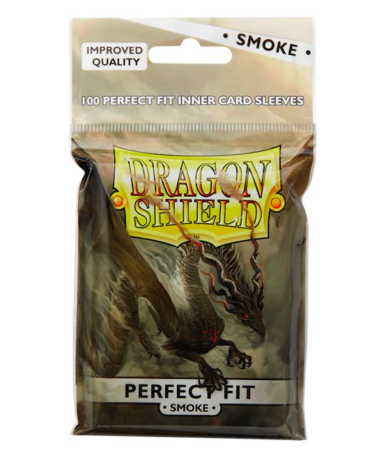 Dragon Shield 100 Perfect Fit Toploaders - Smoke