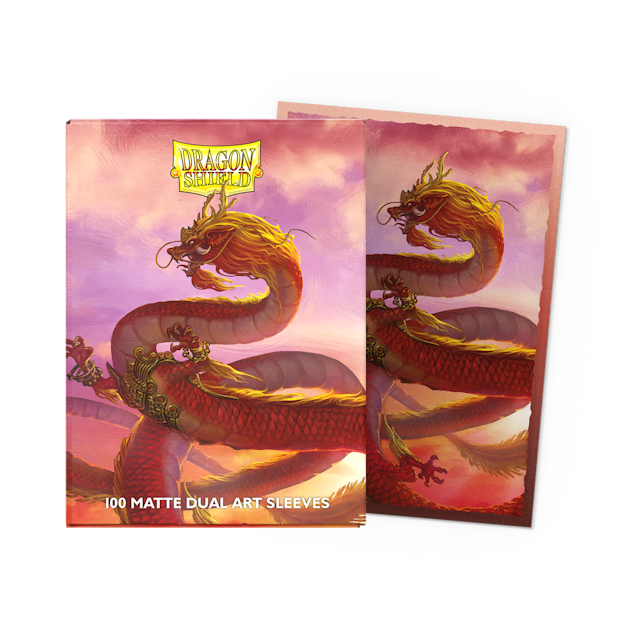 Dragon Shield 100 Matte Dual Art Sleeves - Wood Dragon