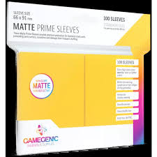 GameGenic - Matte Prime Sleeves Yellow (100 Sleeves)