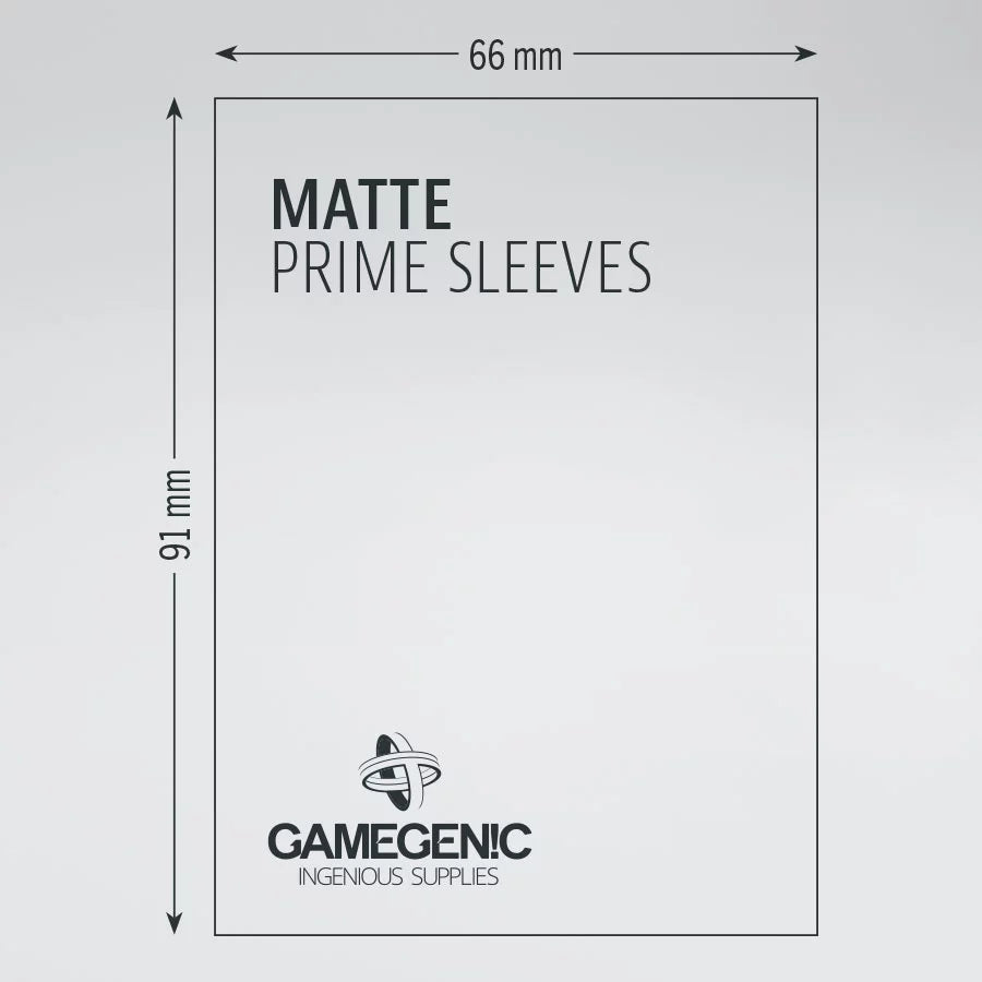 GameGenic - Prime Sleeves Lime (100 Sleeves)