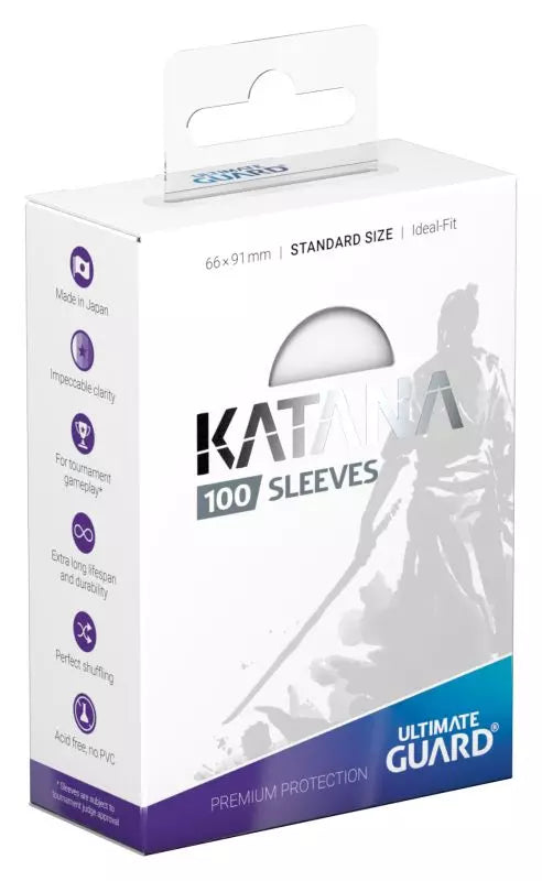 Ultimate Guard 100 Ideal-Fit Katana Sleeves - Transparent