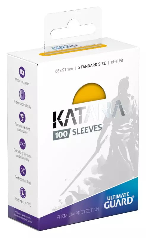 Ultimate Guard 100 Ideal-Fit Katana Sleeves - Yellow