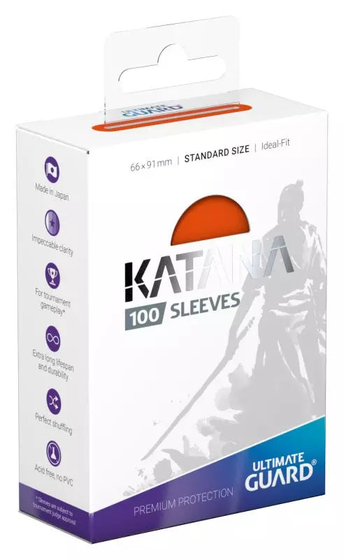 Ultimate Guard 100 Ideal-Fit Katana Sleeves - Orange