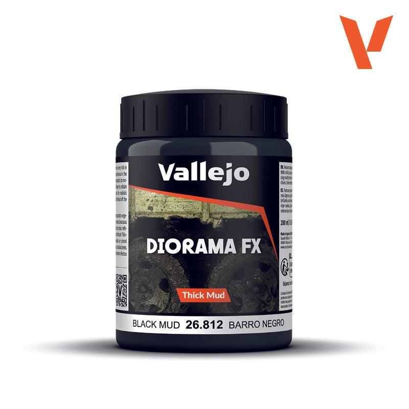 Diorama FX Black Mud - Vallejo - 200 ML