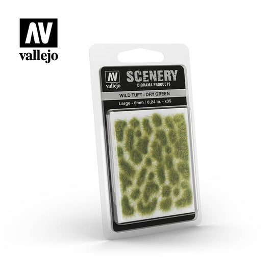 Wild Tuft : Dry Green L - Scenery Diorama Products - Vallejo