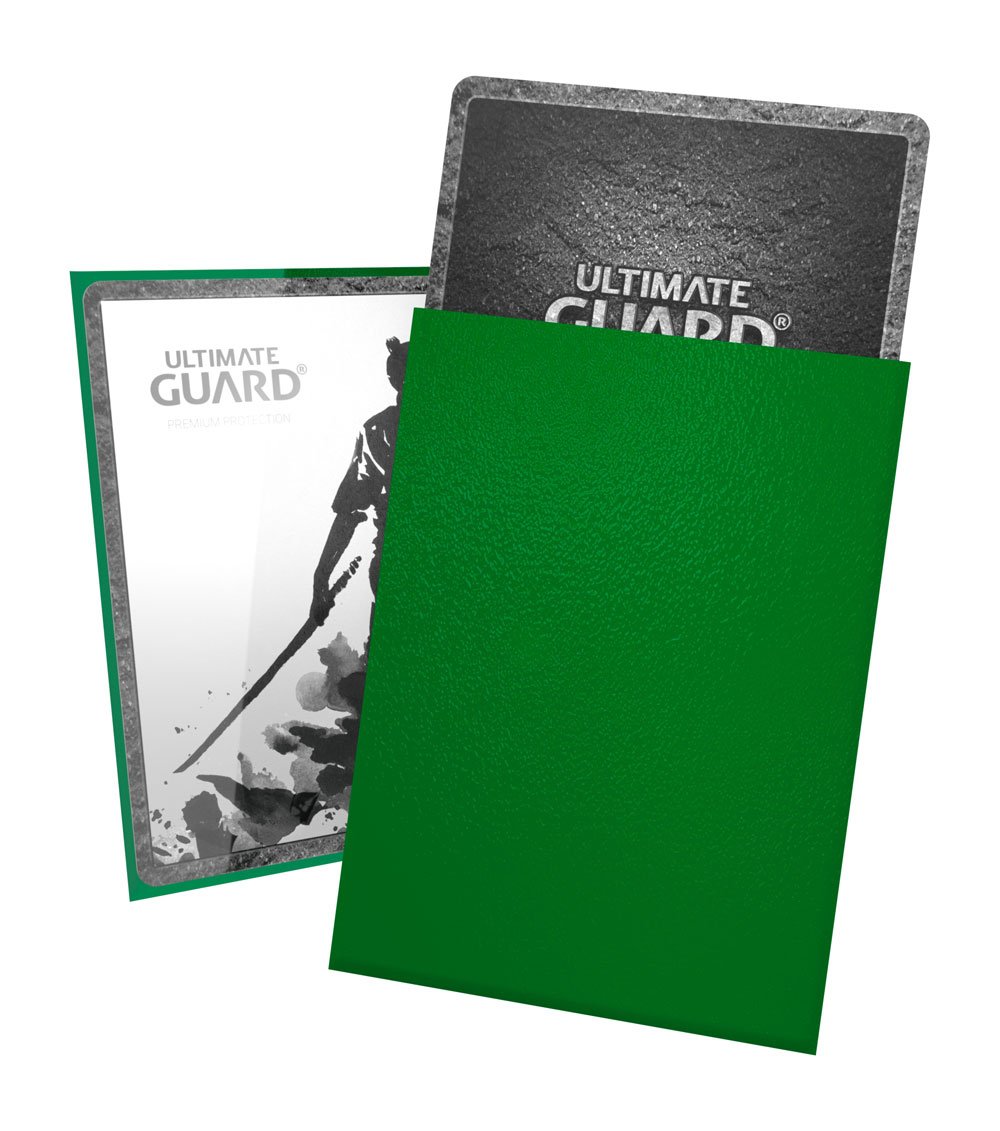 Katana Sleeves Standard Size Green (100) - Ultimate guard